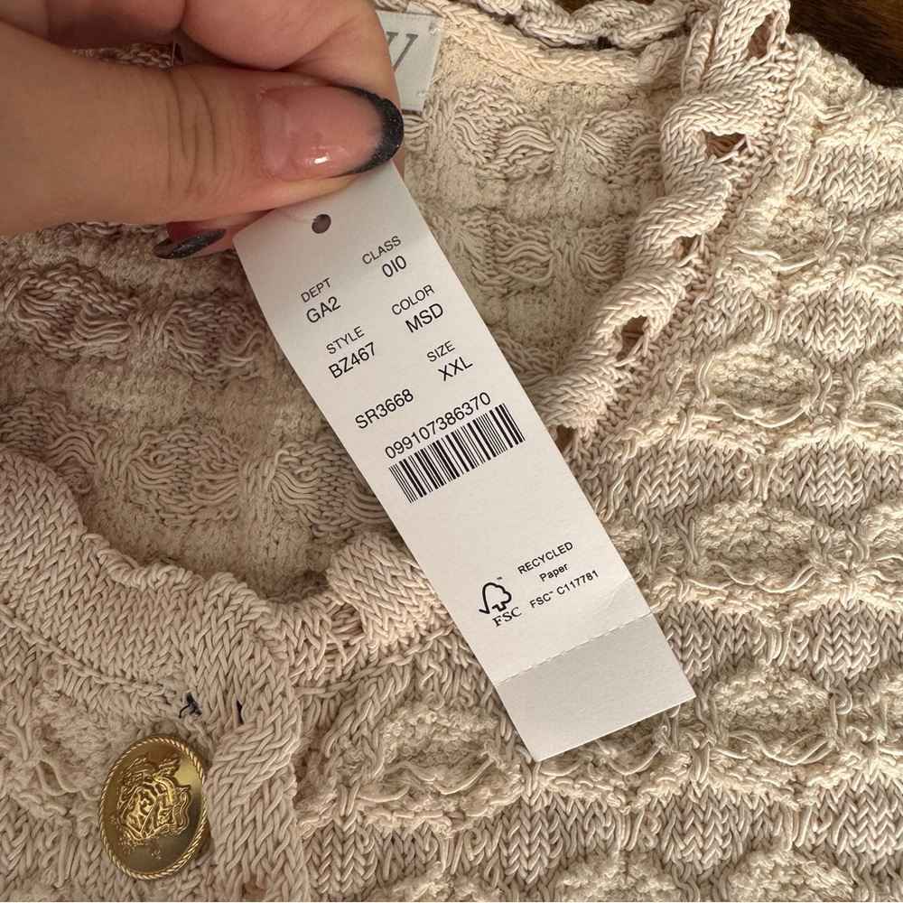 NWT J.Crew Textured crochet lady jacket - Picture 9 of 13